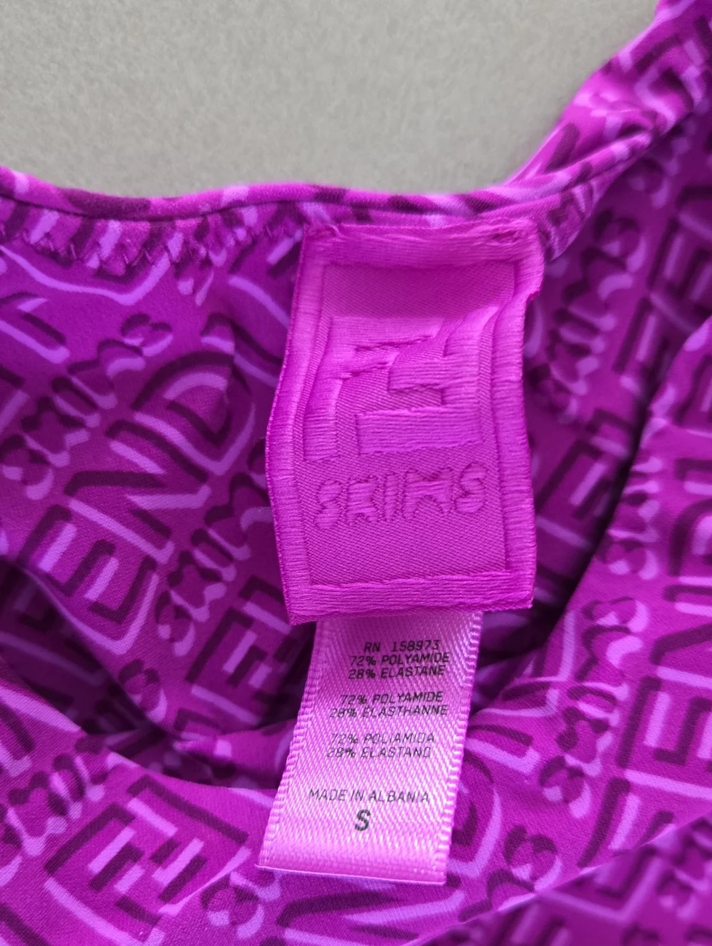 New! Bright Magenta-pink Fendi x SKIMS High Neck Bodysuit Size S